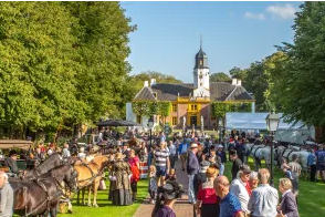 Tocht met historische rijtuigen in Groningen